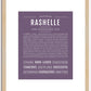 Rashelle | Name Art Print