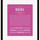 Frame Options | Dark Pink | Black Frame, Matted