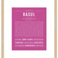 Frame Options | Dark Pink | Maple Frame, Matted