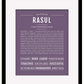 Frame Options | Deep Purple | Black Frame, Matted
