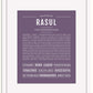 Frame Options | Deep Purple | White Frame, Matted