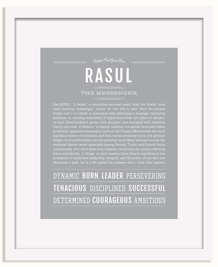 Frame Options | Light Gray | White Frame, Matted