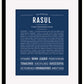 Frame Options | Midnight Blue | Black Frame, Matted