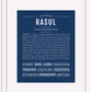 Frame Options | Midnight Blue | White Frame, Matted