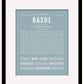 Frame Options | Powder Blue | Black Frame, Matted