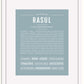 Frame Options | Powder Blue | White Frame, Matted