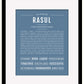 Frame Options | Steele Blue | Black Frame, Matted