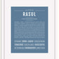 Frame Options | Steele Blue | White Frame, Matted