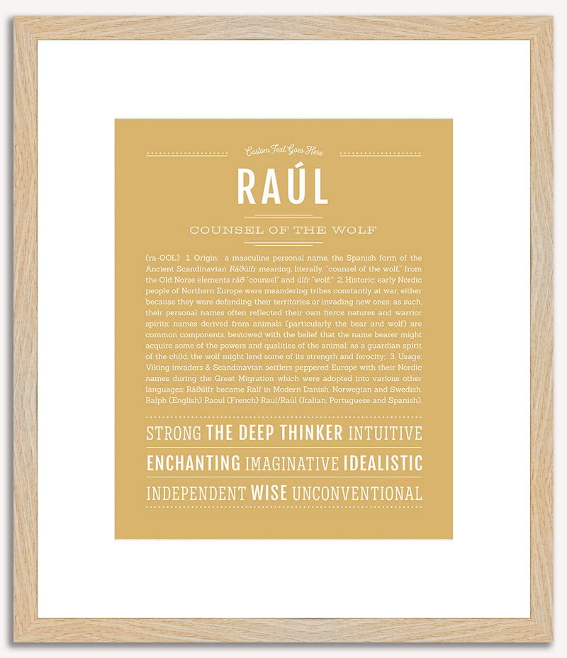 Raul | Name Art Print