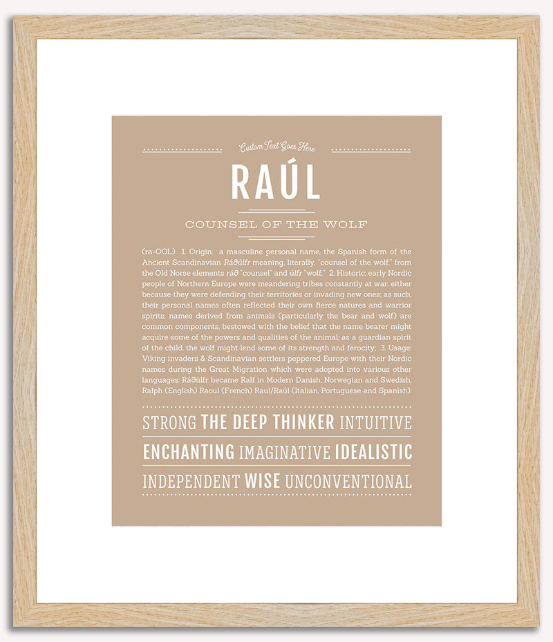 Raul | Name Art Print