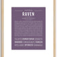 Raven | Name Art Print