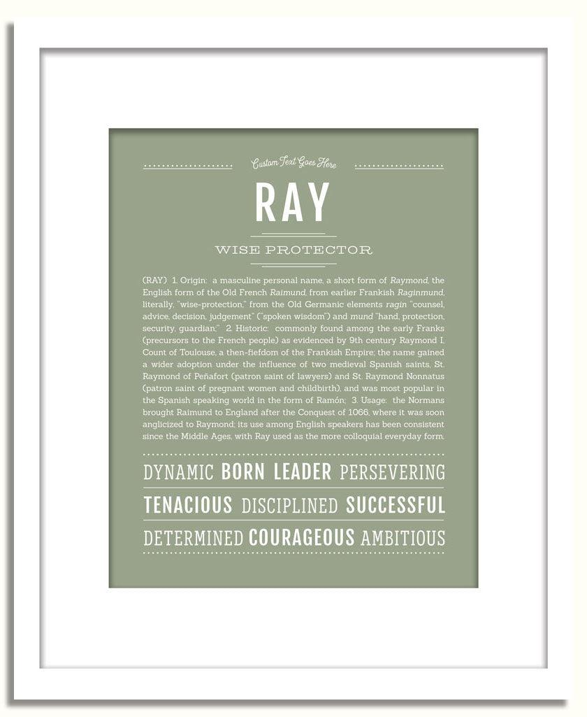 Frame Options | Sage | White Frame, Matted