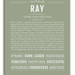 Ray | Name Art Print – Name Stories