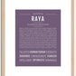 Raya | Name Art Print