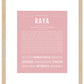 Raya | Name Art Print