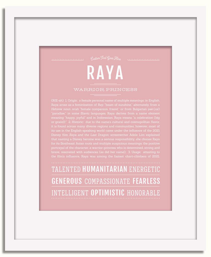 Frame Options | Dusty Rose | White Frame, Matted