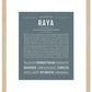 Raya | Name Art Print