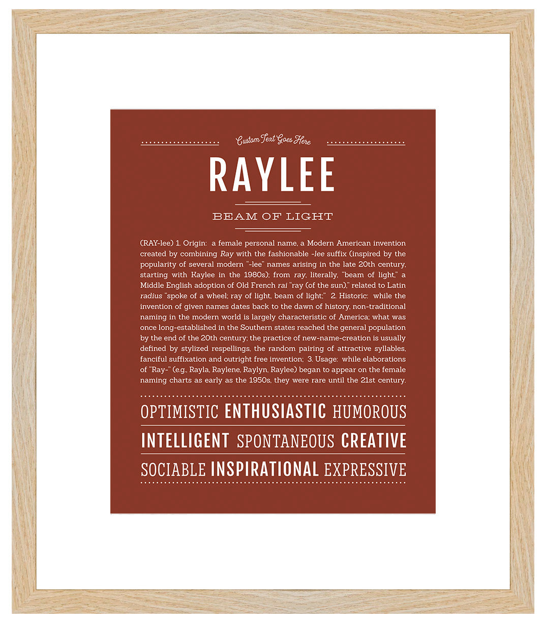 Raylee | Name Art Print