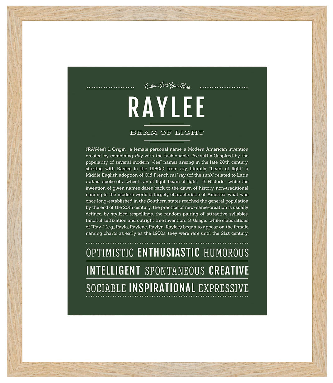 Raylee | Name Art Print