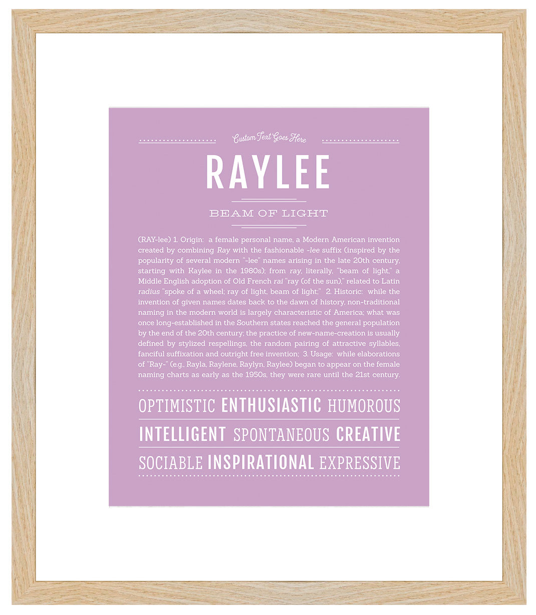 Raylee | Name Art Print