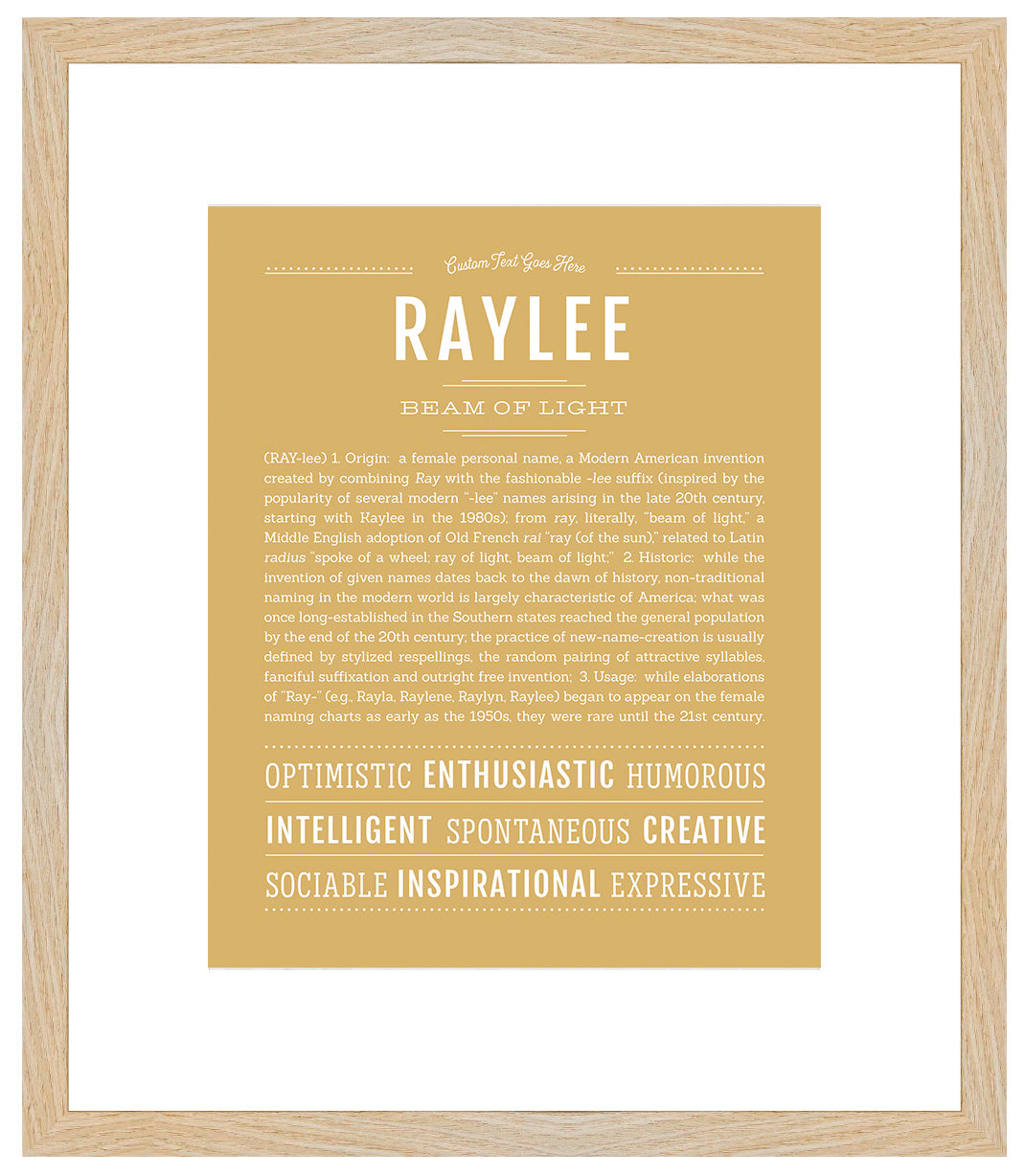 Raylee | Name Art Print