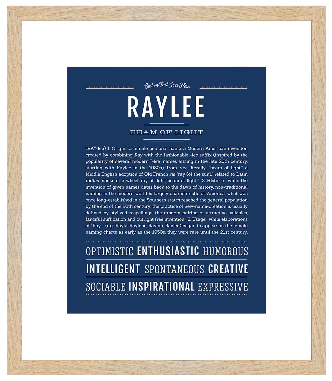 Raylee | Name Art Print