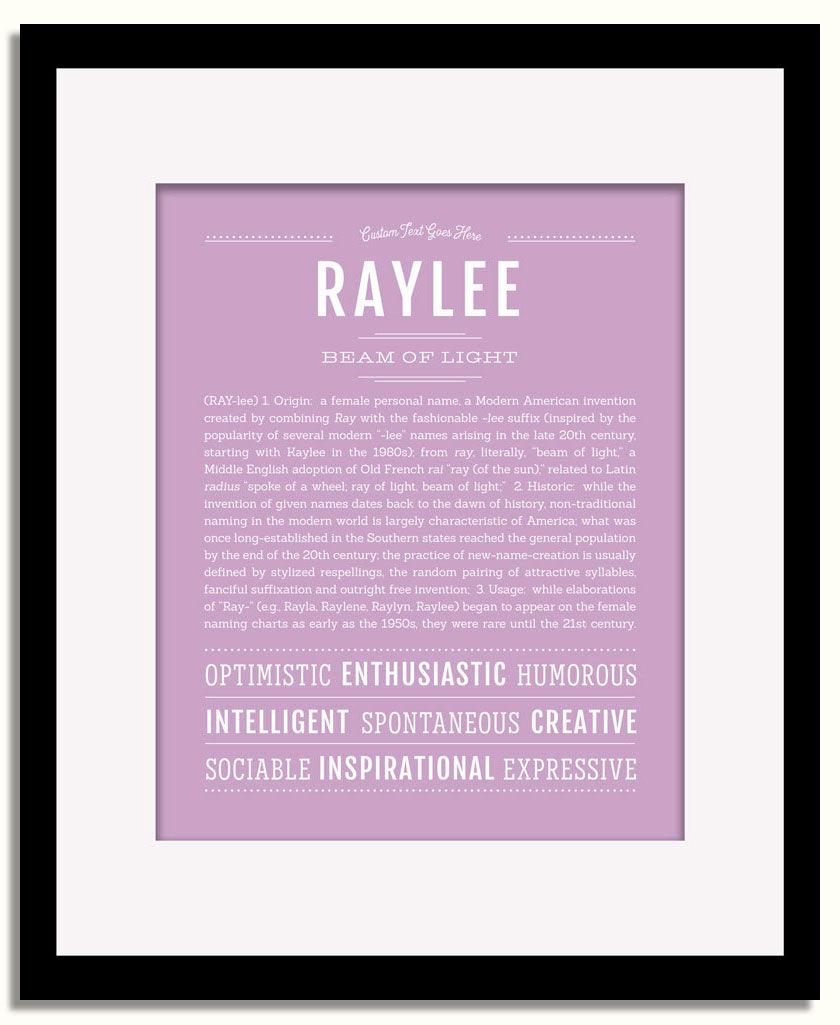 Frame Options | Lilac | Black Frame, Matted