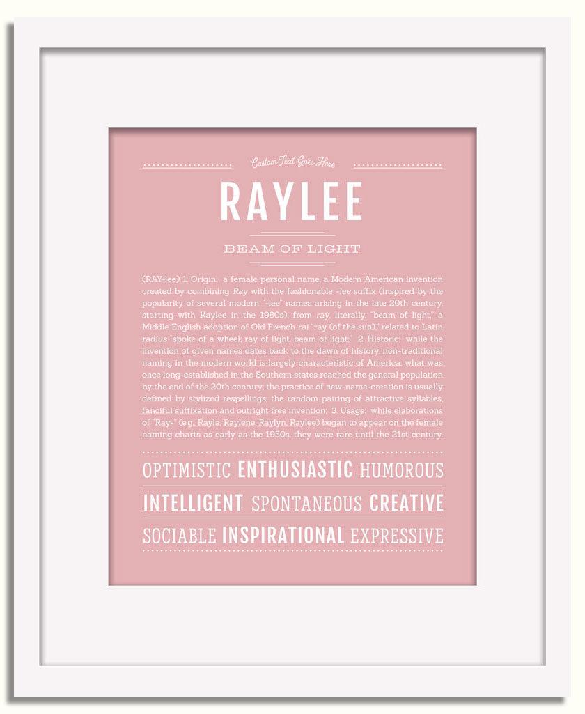 Frame Options | Dusty Rose | White Frame, Matted