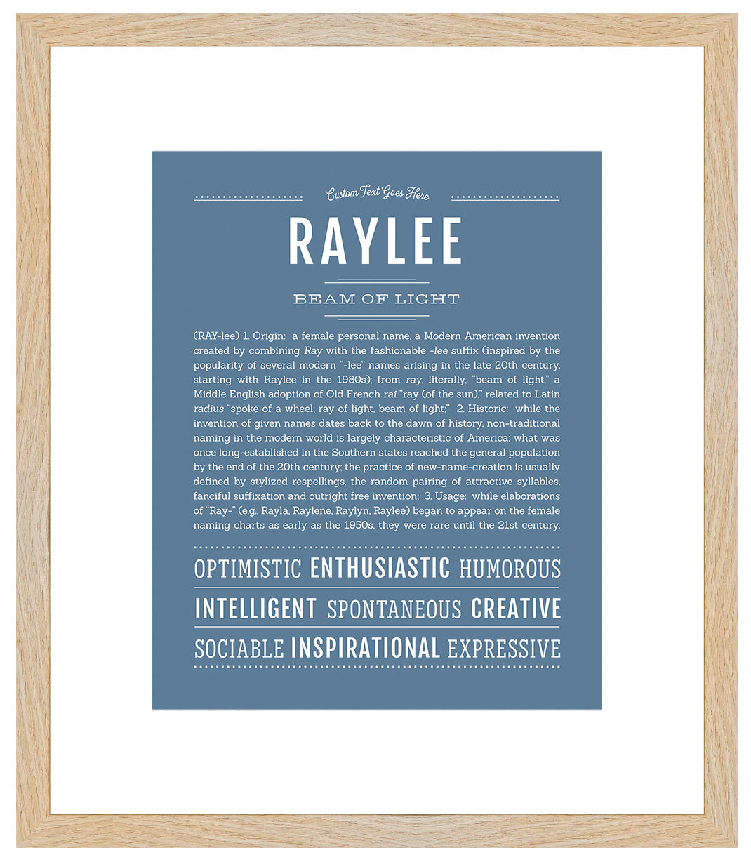 Raylee | Name Art Print