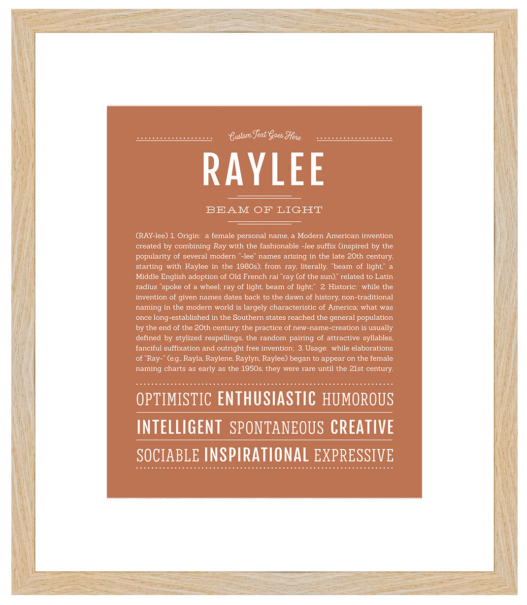 Raylee | Name Art Print