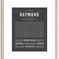 Raymond | Name Art Print