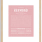 Raymond | Name Art Print