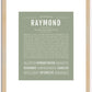 Raymond | Name Art Print