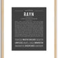 Rayn | Name Art Print