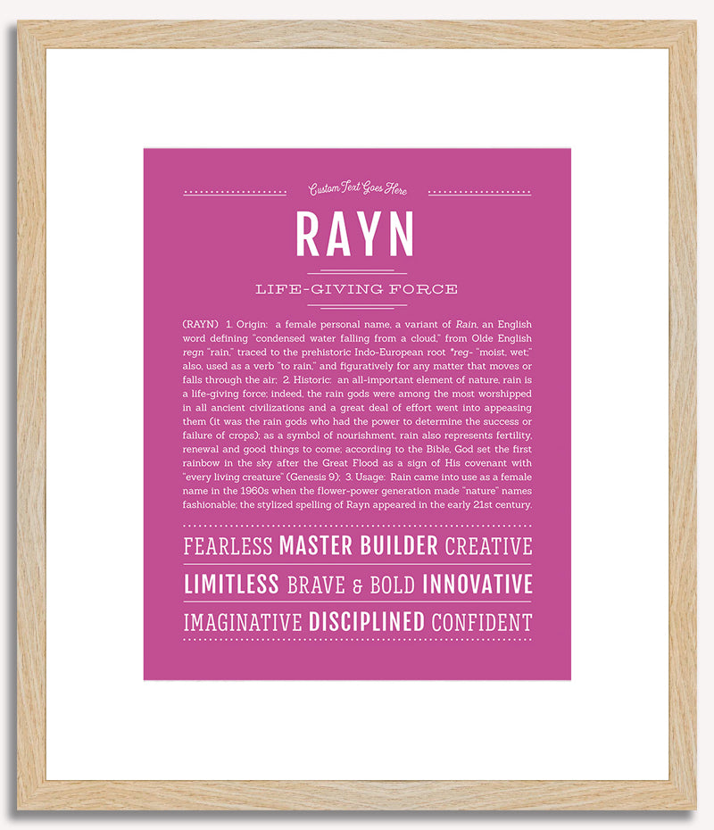 Rayn | Name Art Print