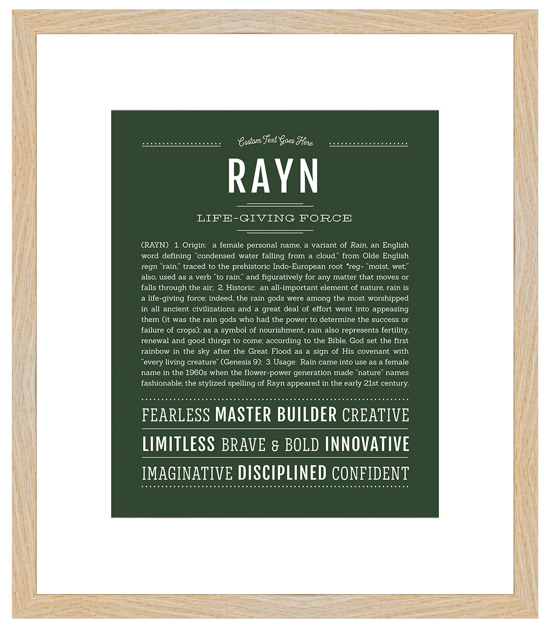 Rayn | Name Art Print