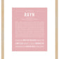 Rayn | Name Art Print