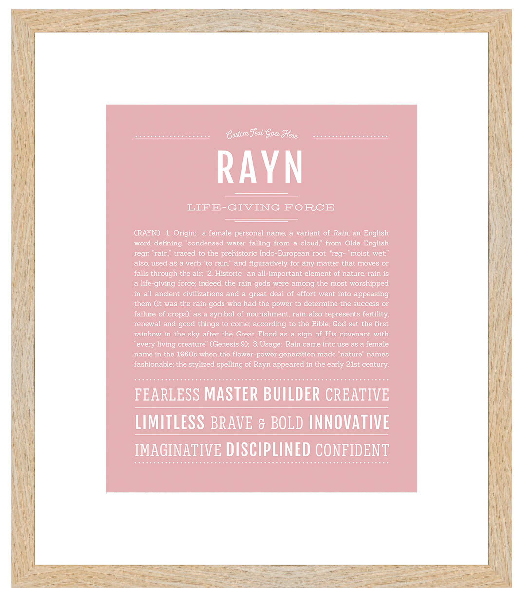 Rayn | Name Art Print