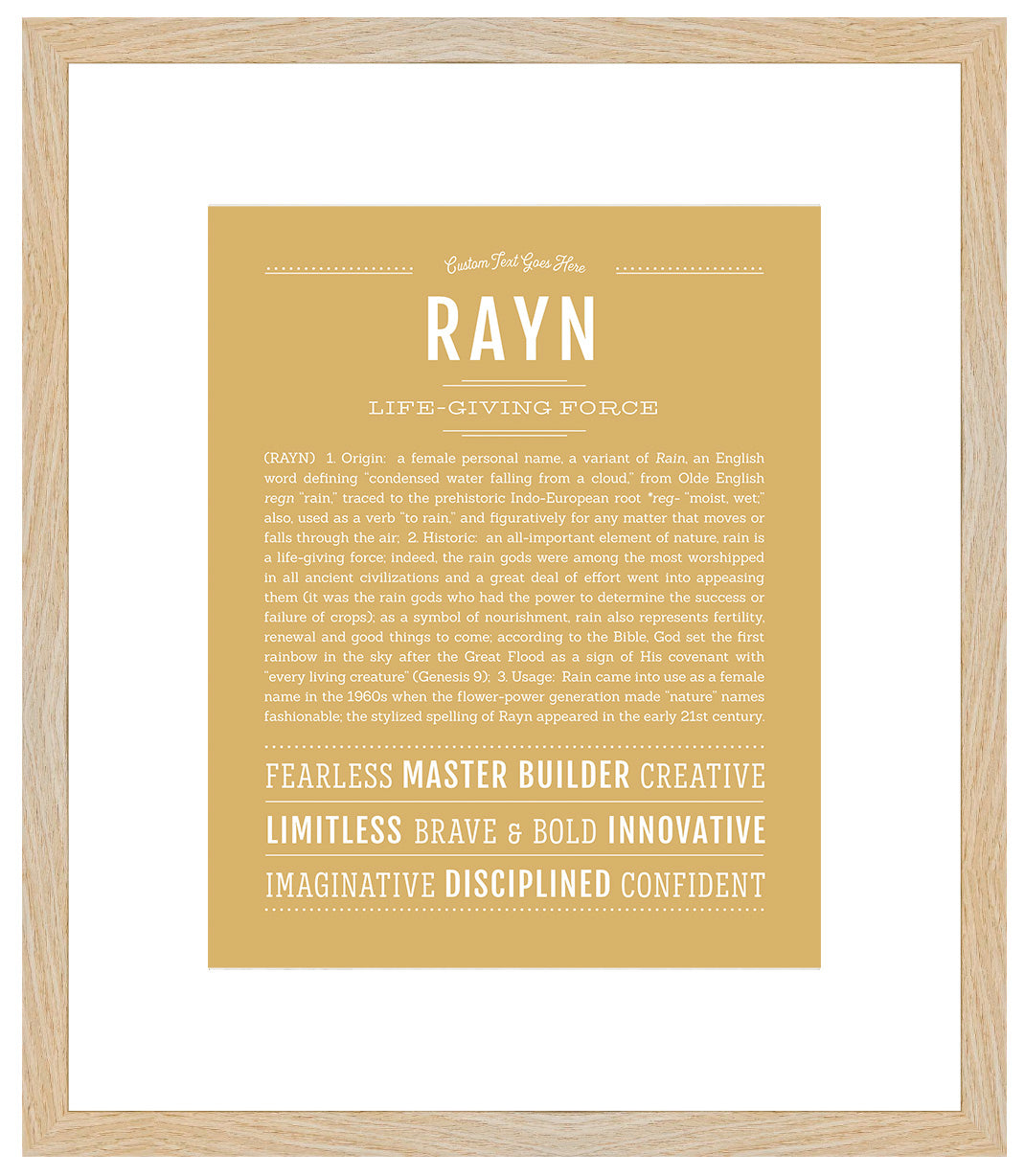 Rayn | Name Art Print