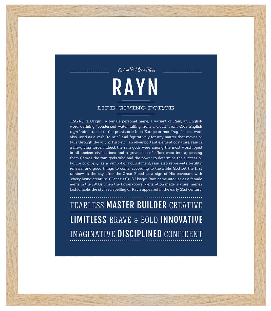 Rayn | Name Art Print