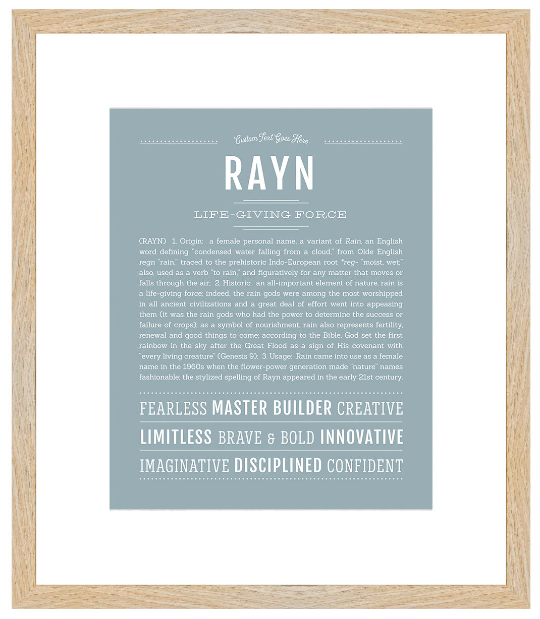 Rayn | Name Art Print