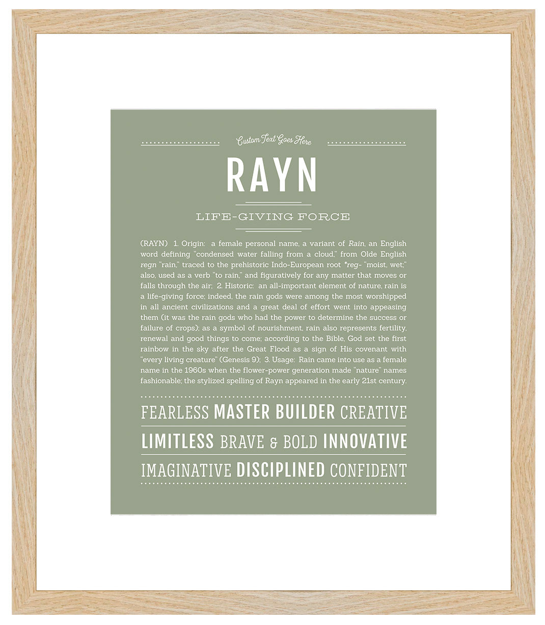 Rayn | Name Art Print