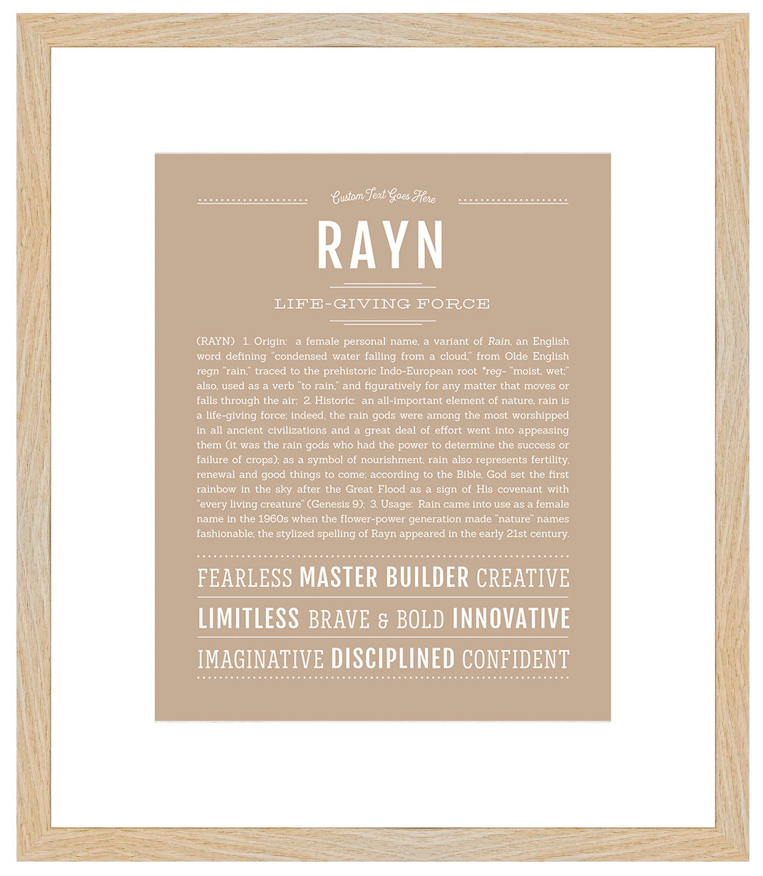 Rayn | Name Art Print