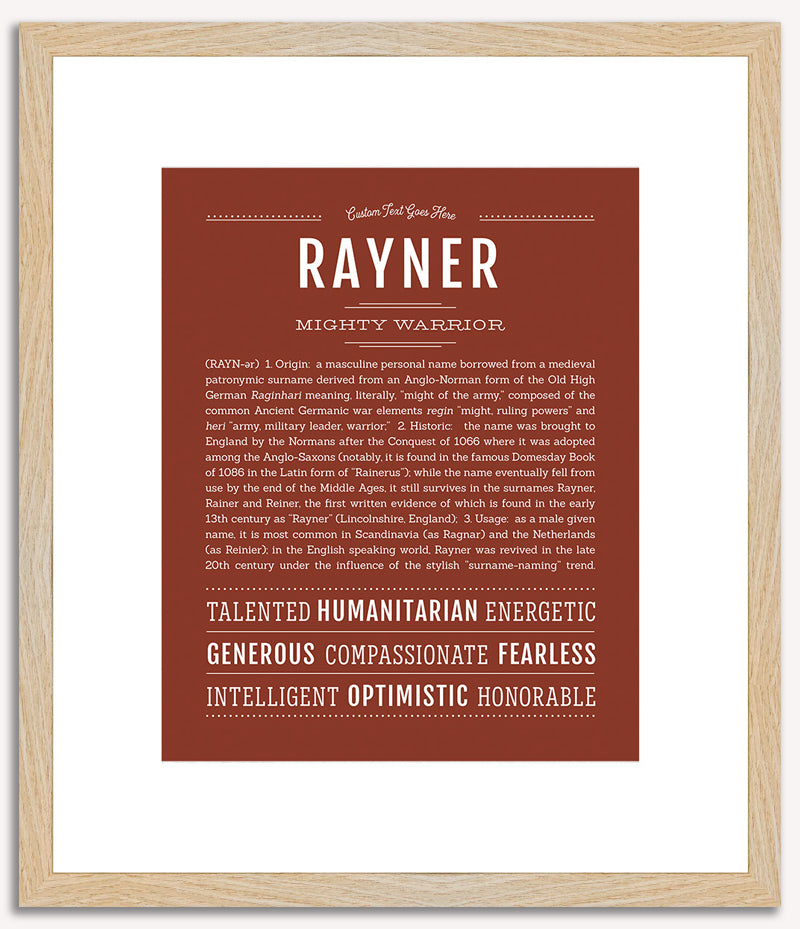 Rayner | Name Art Print