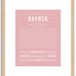 Rayner | Name Art Print