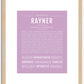 Rayner | Name Art Print