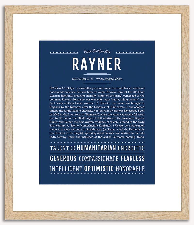 Rayner | Name Art Print