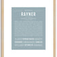 Rayner | Name Art Print