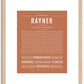 Rayner | Name Art Print