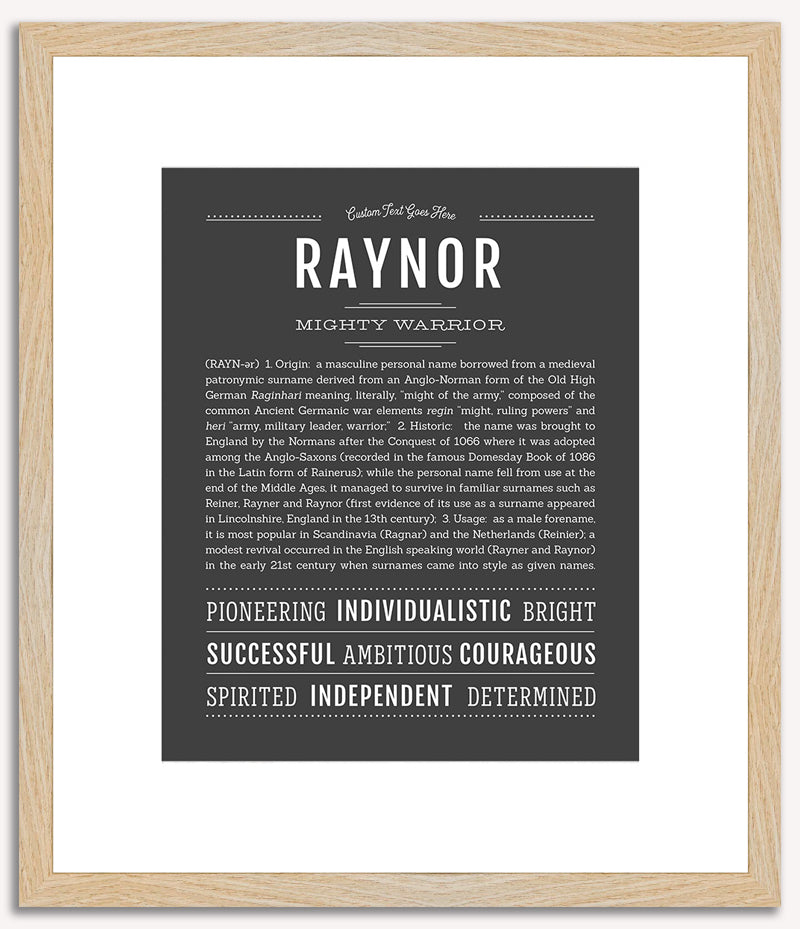 Raynor | Name Art Print